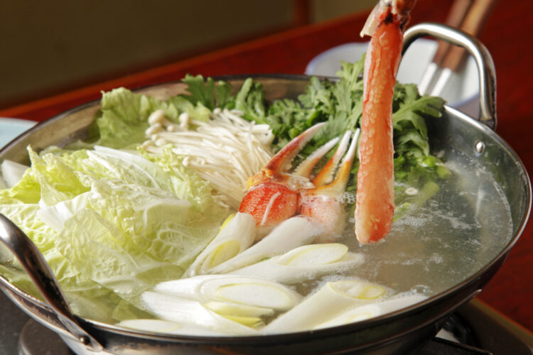 カニしゃぶの図