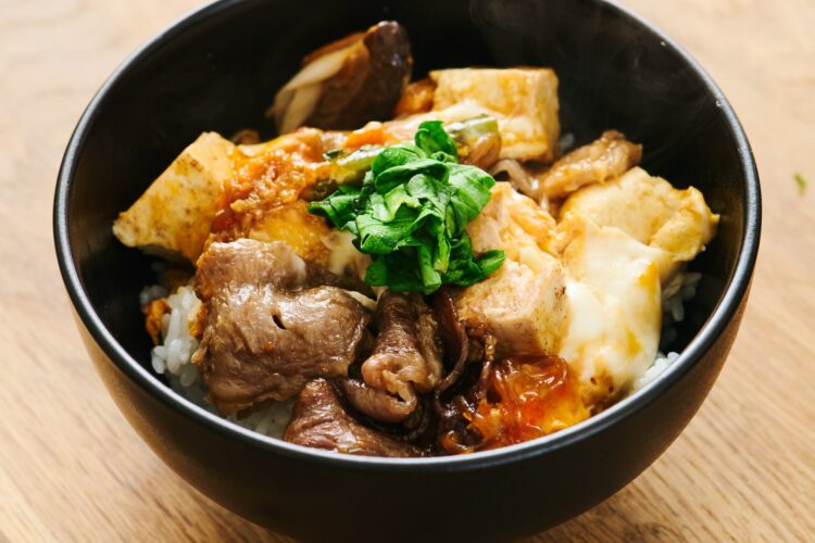 すき焼き丼完成