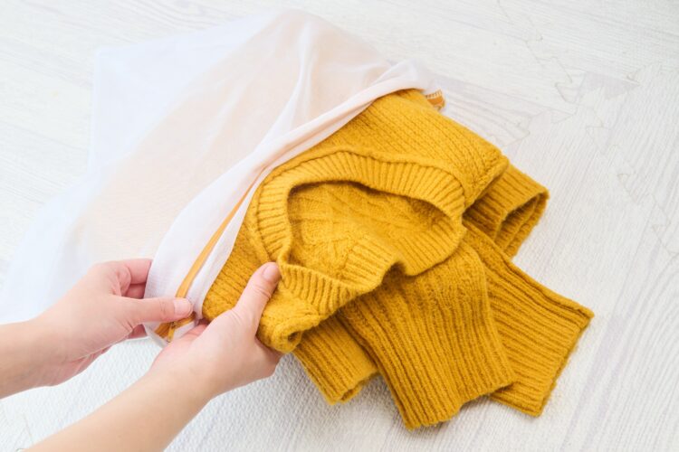 洗濯ネットに入れる