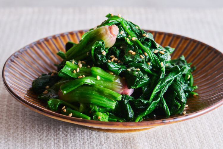 冷凍ほうれん草のナムル