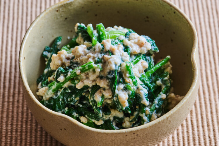 冷凍ほうれん草のゴマ白あえ