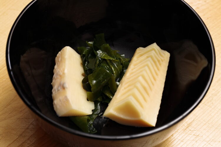 たけのこの盛り付け