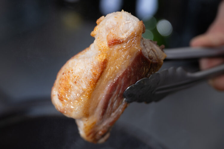 焼き加減の目安は、これぐらいこんがり色づく程度