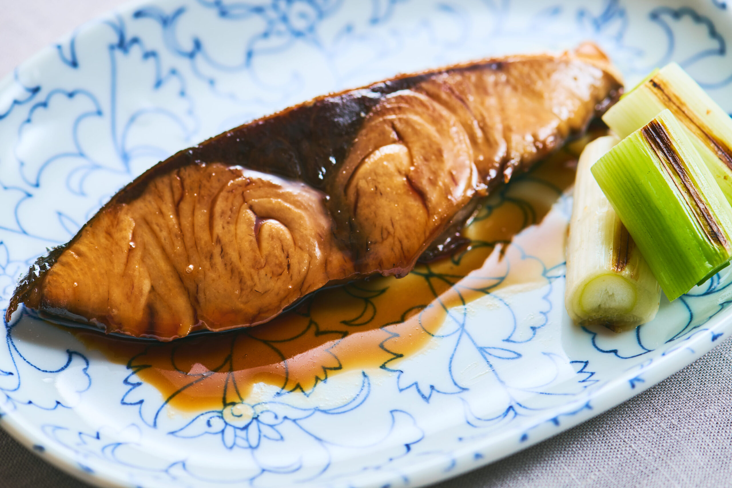 ブリの照り焼きの完成図