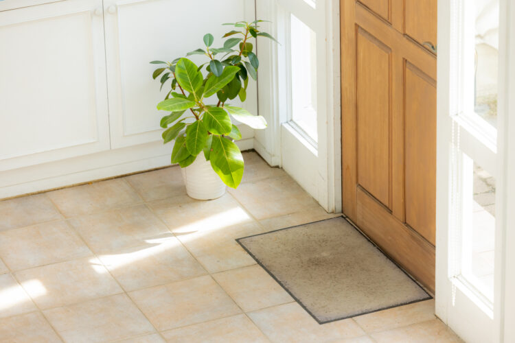 人工素材の玄関タイル