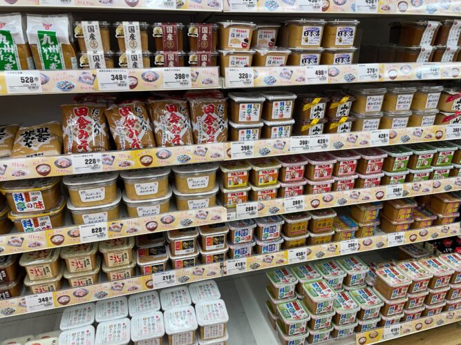 味噌の売場