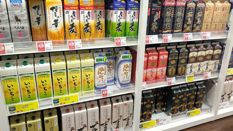 焼酎売り場