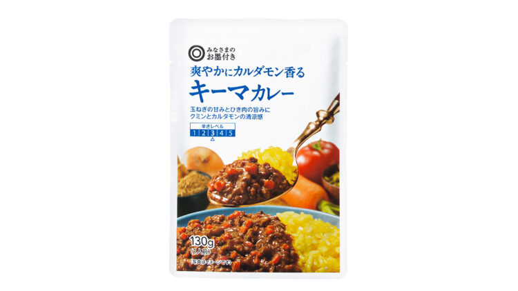 〈みなさまのお墨付き / 支持率90.0％〉爽やかにカルダモン香る キーマカレー 130g 本体価格188円（税込203円）
