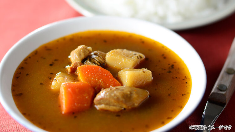 〈みなさまのお墨付き/支持率92.7％〉チキンと野菜の旨み スープカレー 180g 本体価格188円（税込203円）イメージ