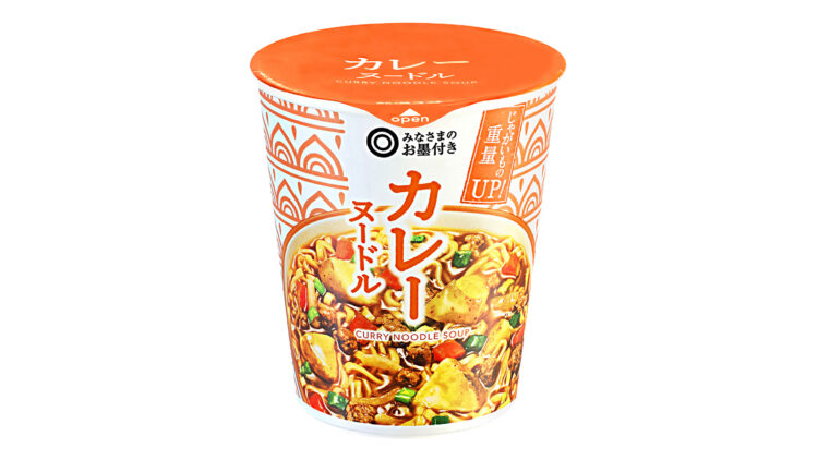 〈みなさまのお墨付き / 支持率80.6％〉カレーヌードル 1食 本体価格118円（税込127円）