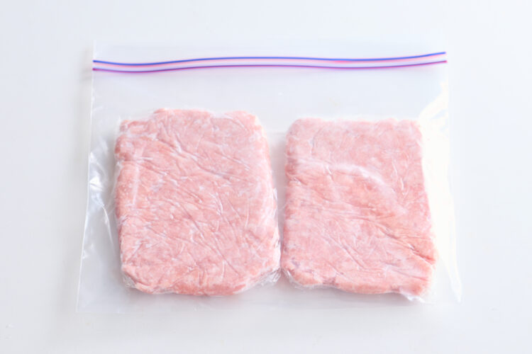 冷凍保存袋の中にまとめて入れて、密閉させて冷凍庫で保存