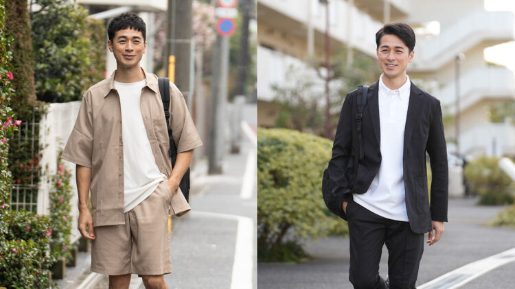 シャツやジャケットとセットで着用したイメージ