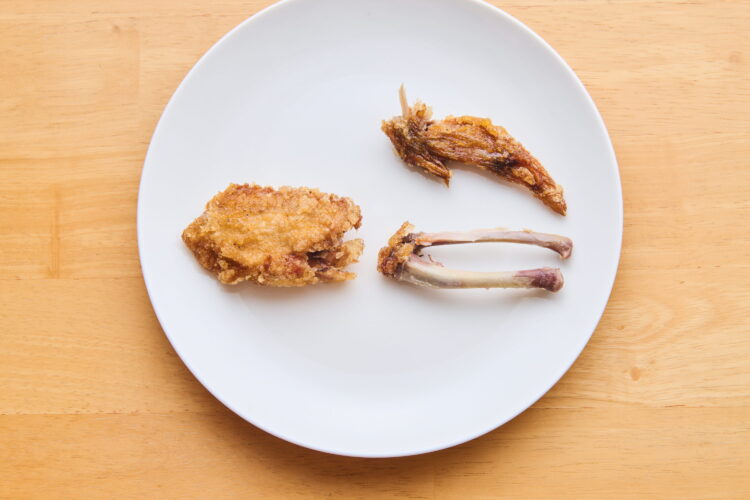 手羽先の分解図