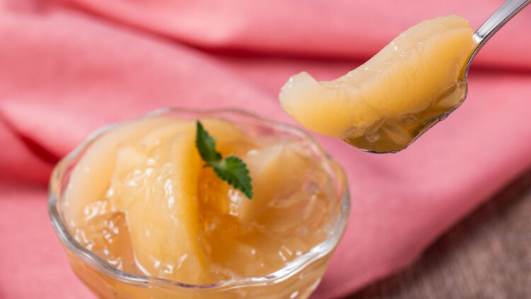 限界までフルーツ詰めちゃいました ぎっしり白桃ゼリー　本体価格156円（税込169円）イメージ