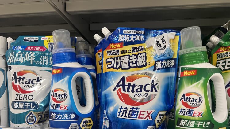 洗濯洗剤の売場