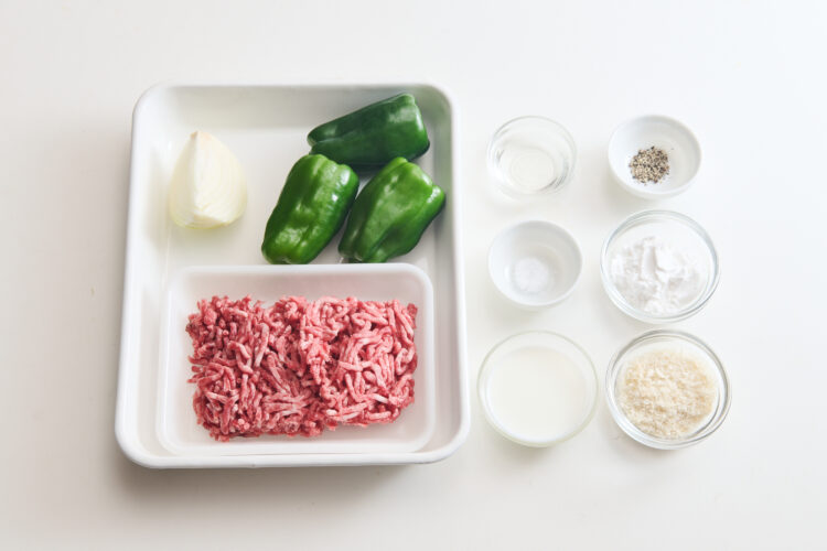 ピーマンの肉詰めの材料