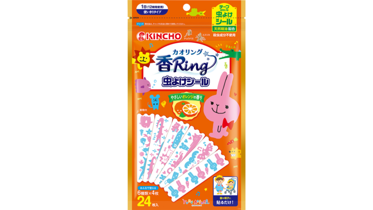 カオリング 虫よけシール ゆるあにまる