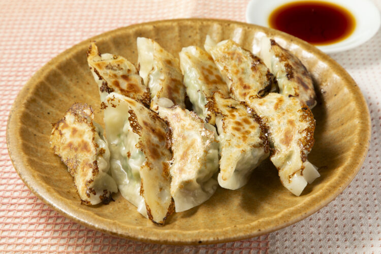 大葉香るニンニク入り餃子