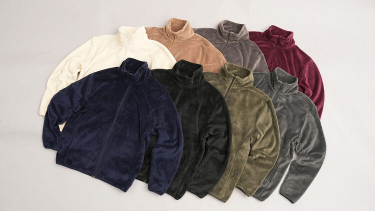 メンズシルキーフリースジャケット