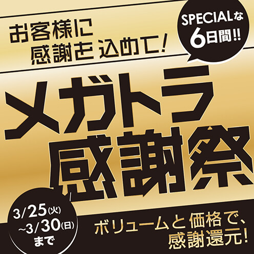 メガトラ感謝祭開催！
