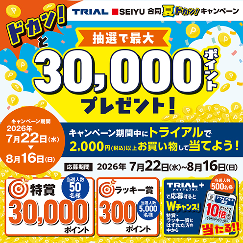 TRIAL SEIYU 合同 夏ドカン！キャンペーン