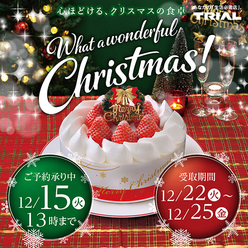【クリスマス予約はトライアルで！】
